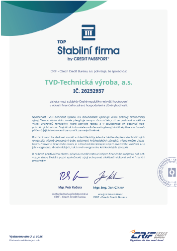 TOP STABILNÍ FIRMA 2025